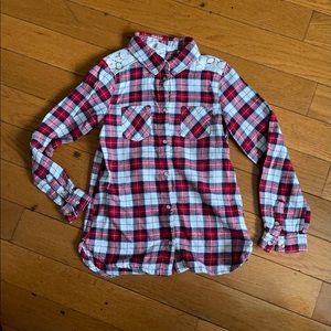 H&M girls checkered shirt